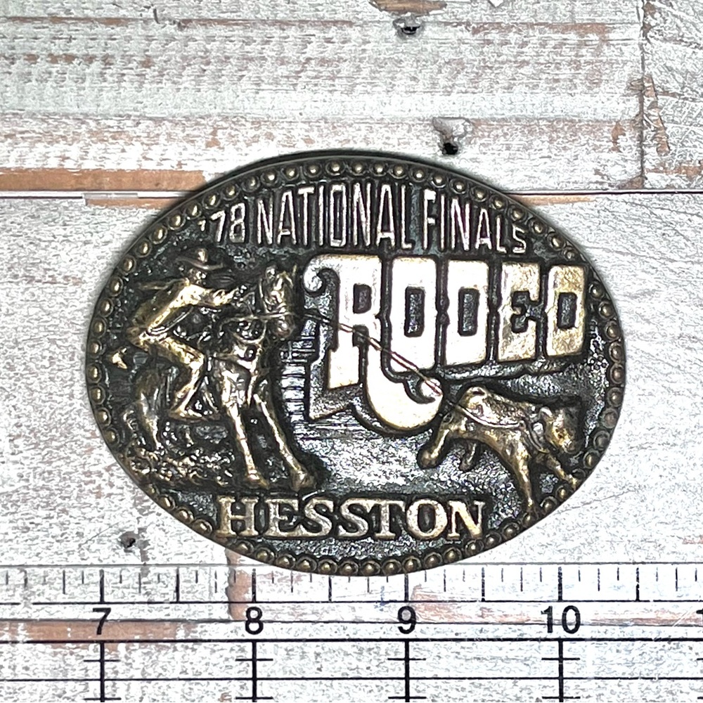 1978 Hesston National Rodeo Belt Buckle